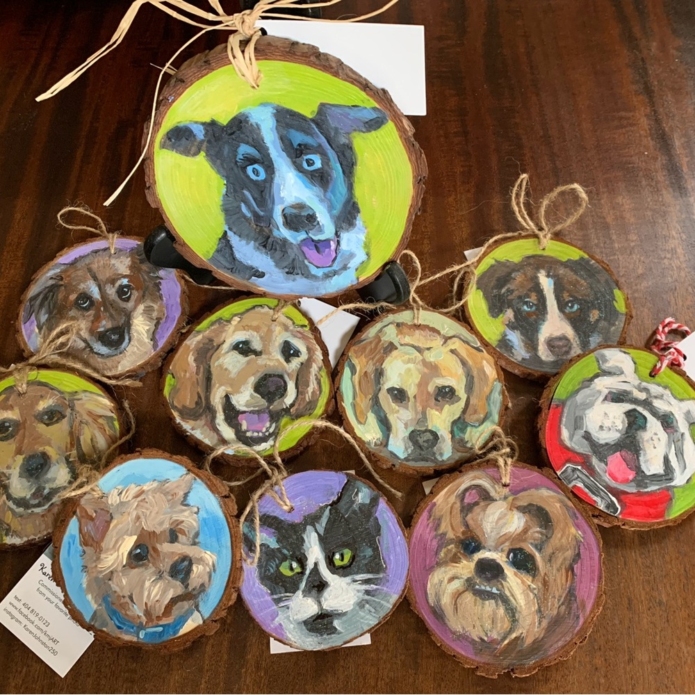 UNIQUE GIFT - HAND PAINTED ORNAMENT FROM YOUR PHOTO.